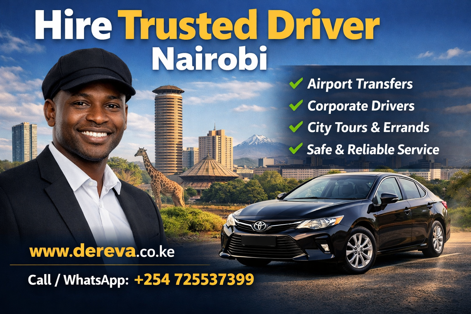 Hire  Trusted Driver Nairobi