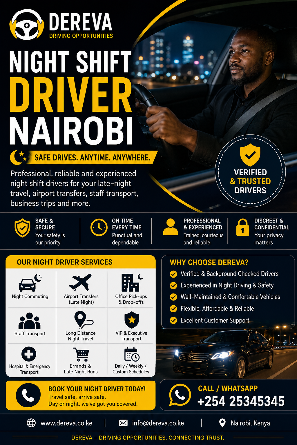 Night Shift Driver Nairobi 