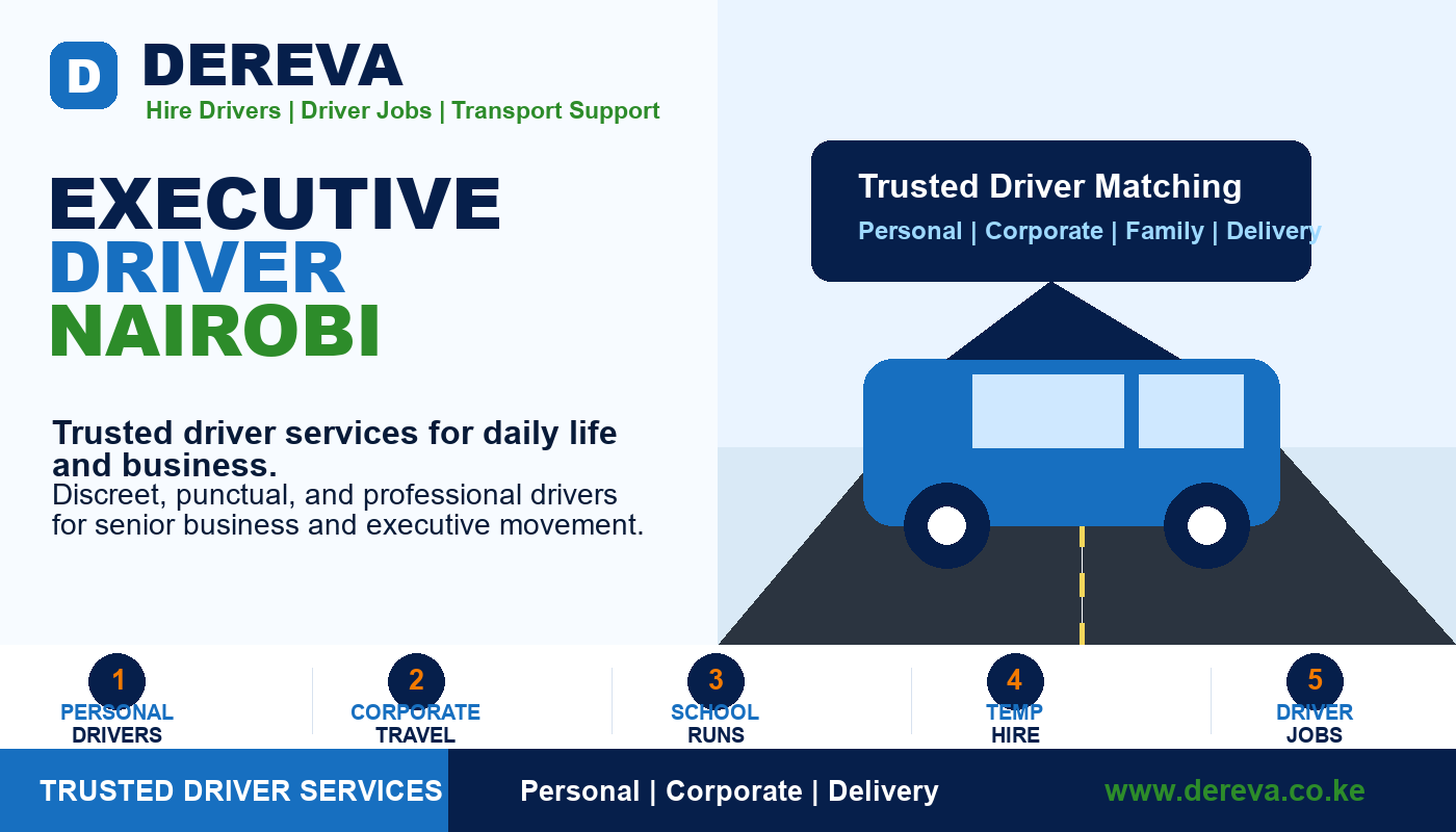 Executive Driver Nairobi by Dereva Kenya