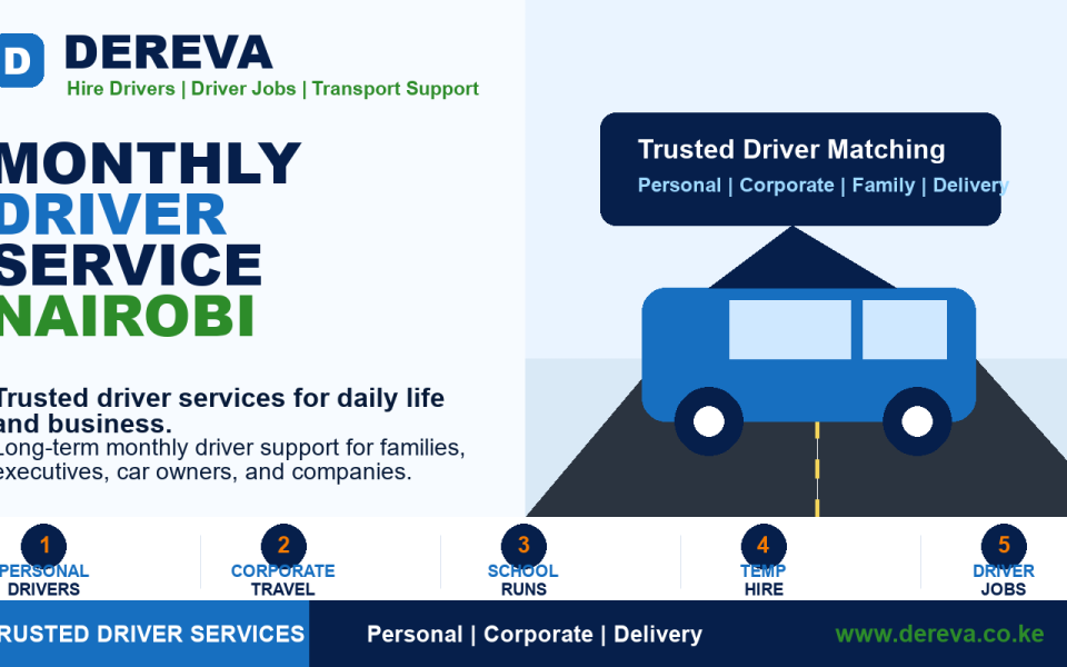 Monthly Driver Service Nairobi: 9 Benefits of Hiring a Driver Long Term