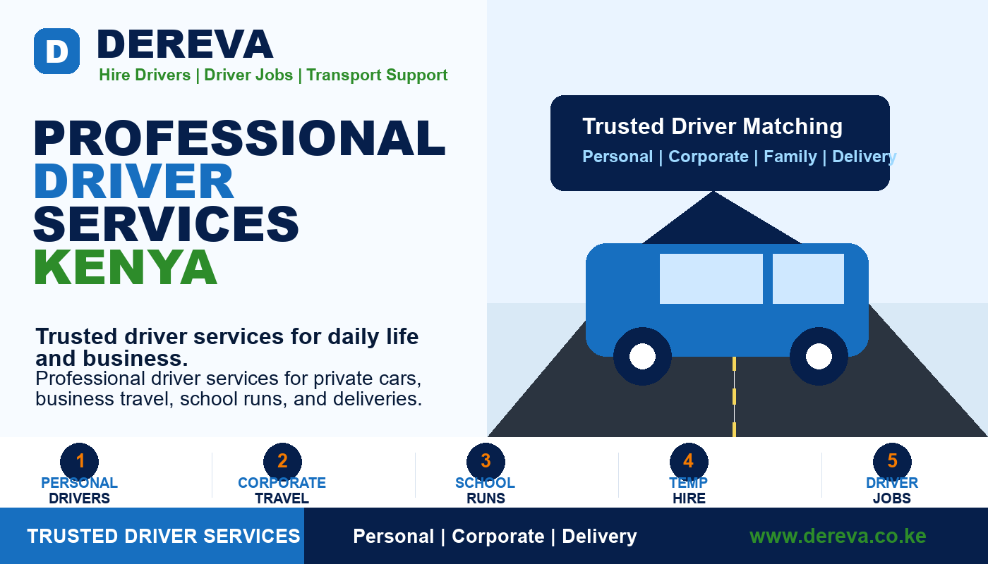 Professional Driver Services Kenya by Dereva Kenya