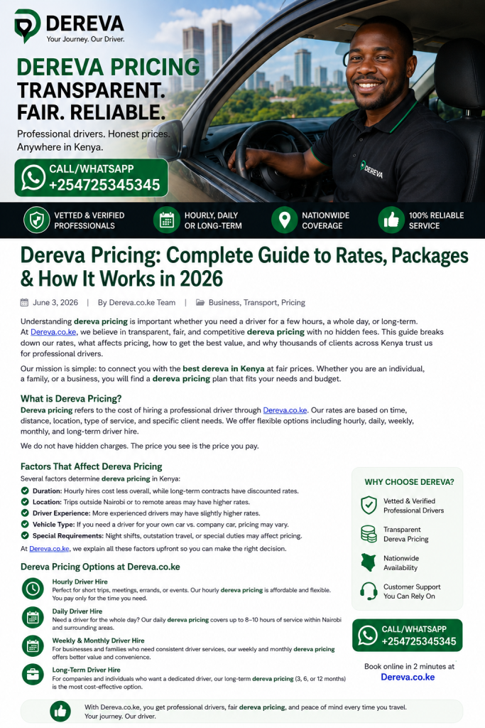 dereva pricing