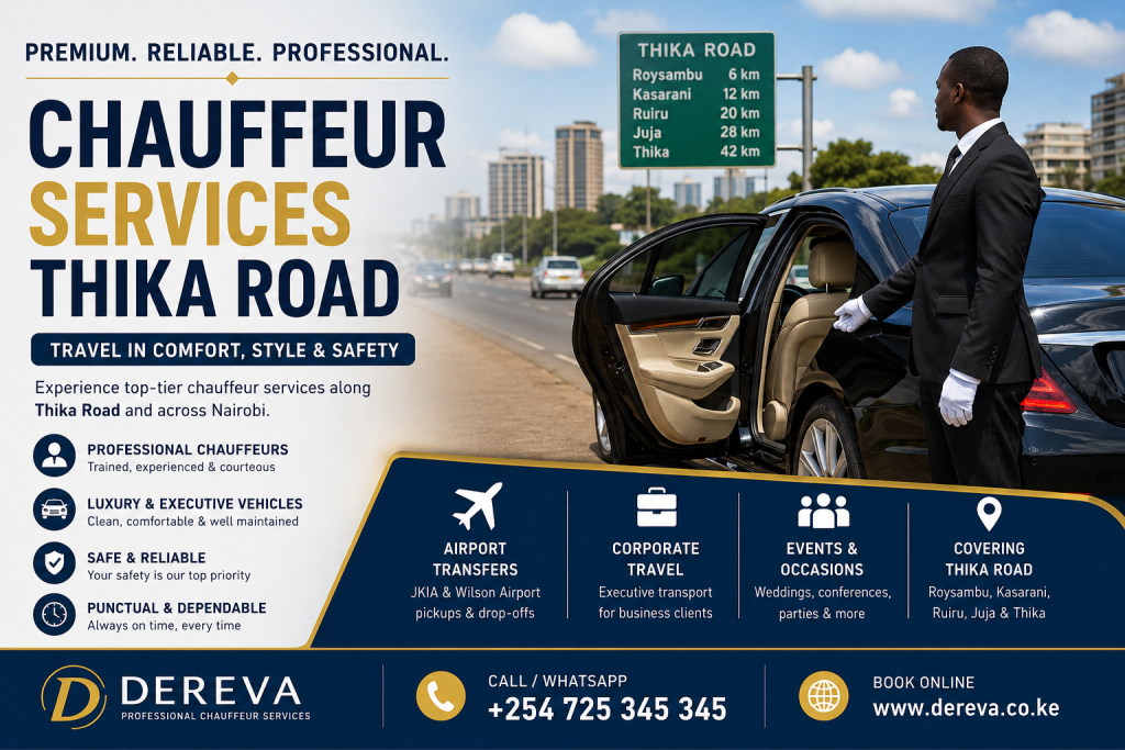 chauffeur services Thika Road