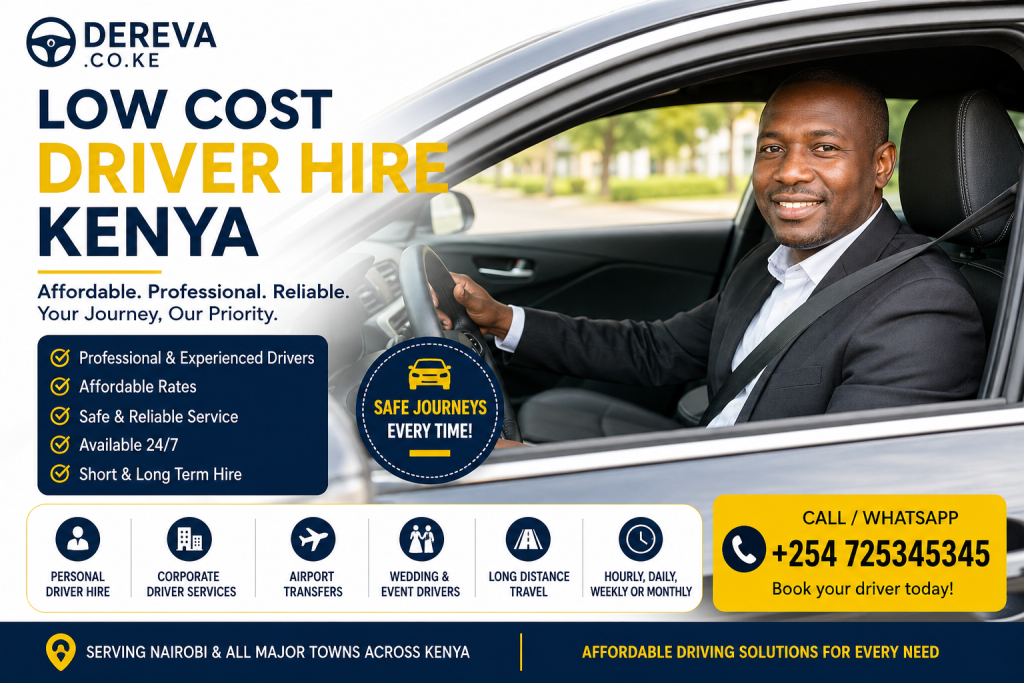 low cost driver hire Kenya