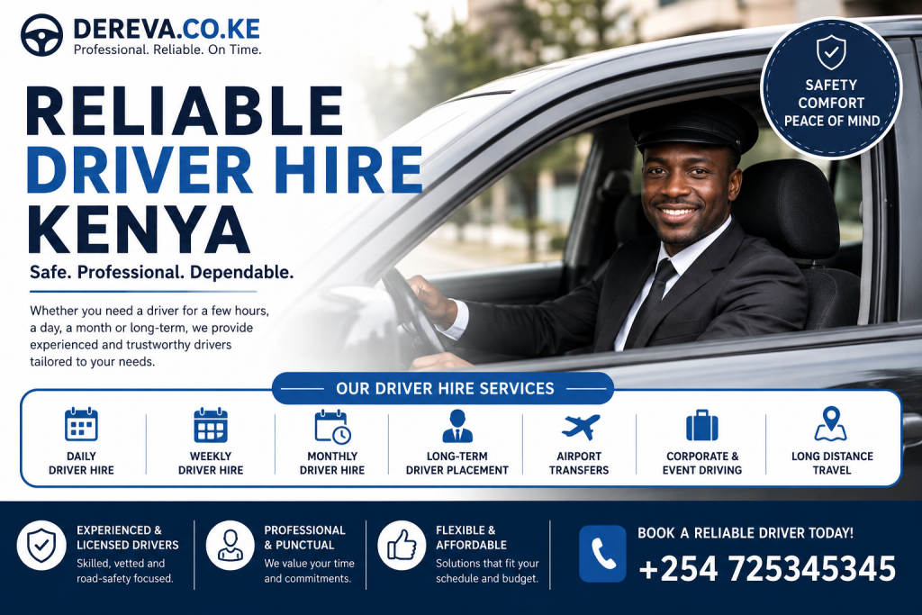 reliable driver hire Kenya