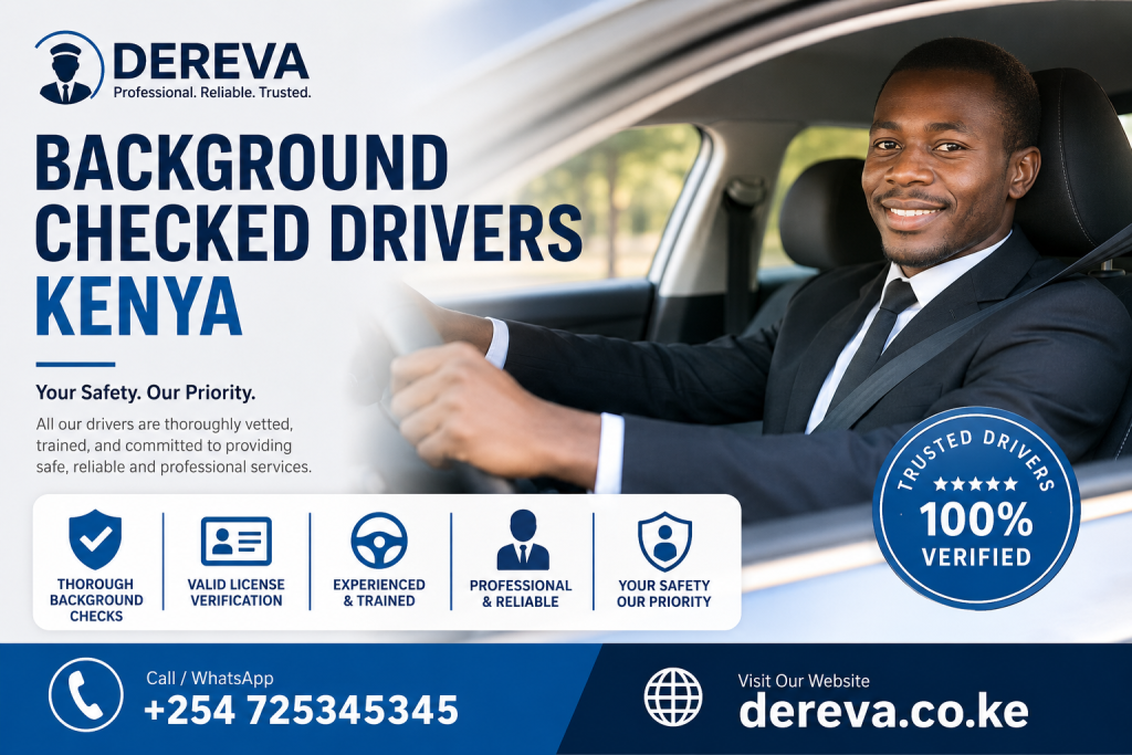background checked drivers Kenya