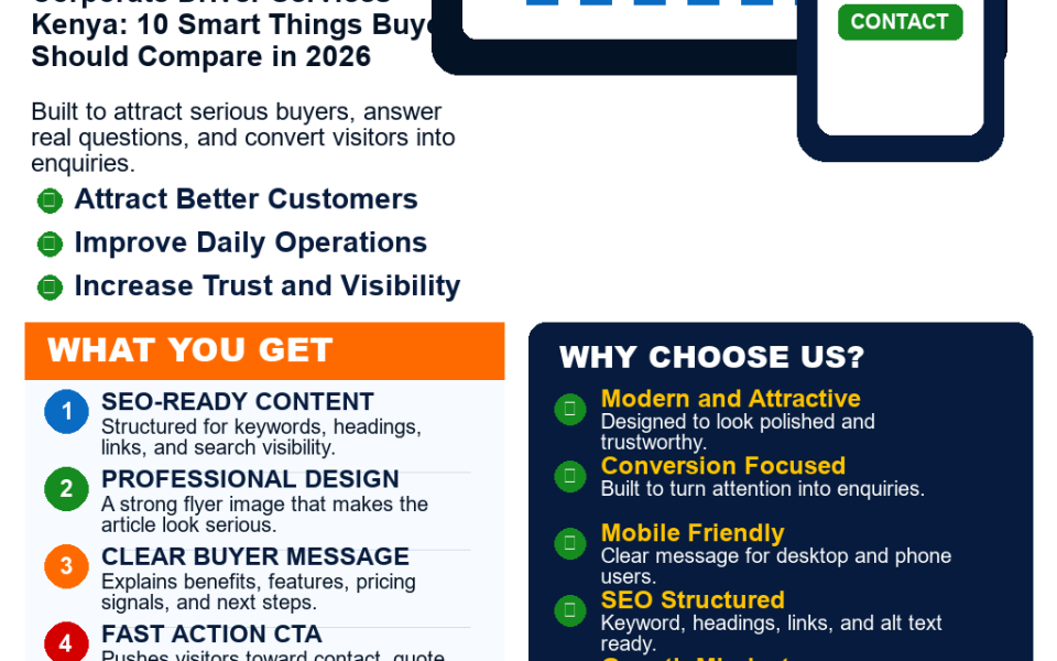 Corporate Driver Services Kenya: 10 Smart Things Buyers Should Compare in 2026