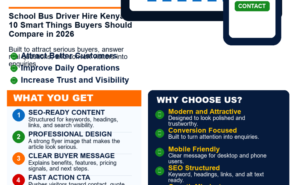 School Bus Driver Hire Kenya: 10 Smart Things Buyers Should Compare in 2026