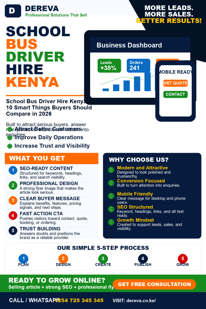 School Bus Driver Hire Kenya: 10 Smart Things Buyers Should Compare in 2026
