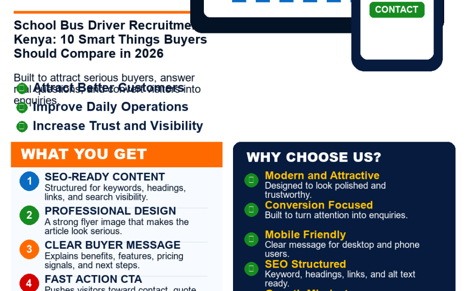 School Bus Driver Recruitment Kenya: 10 Smart Things Buyers Should Compare in 2026