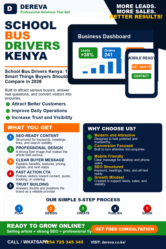 School Bus Drivers Kenya: 10 Smart Things Buyers Should Compare in 2026