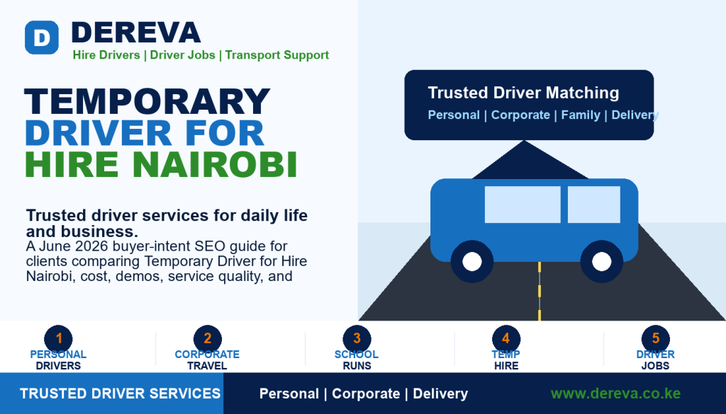 Temporary Driver for Hire Nairobi: 10 Money Reasons Ready Clients Choose This Provider in 2026