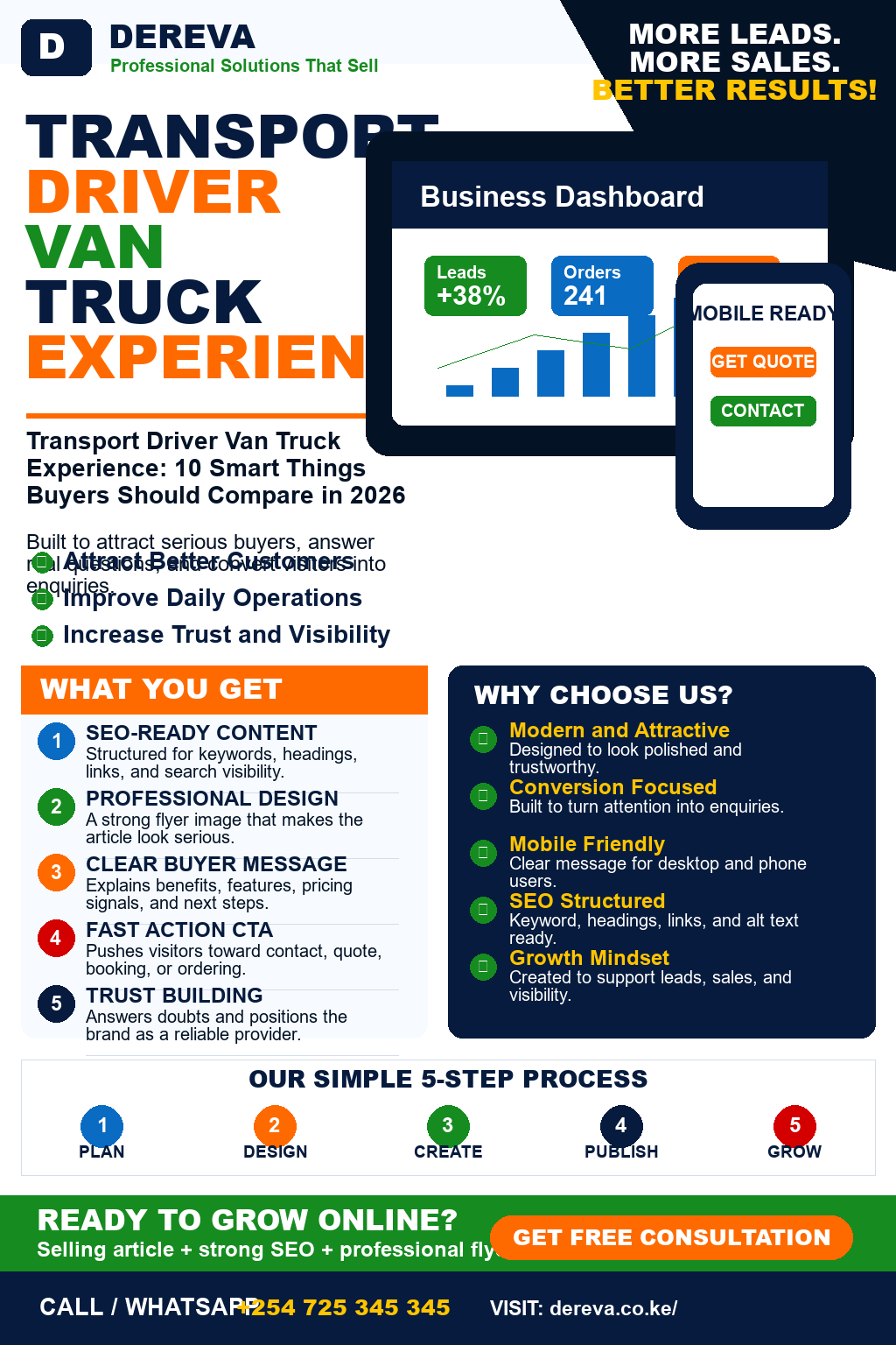 Transport Driver Van Truck Experience