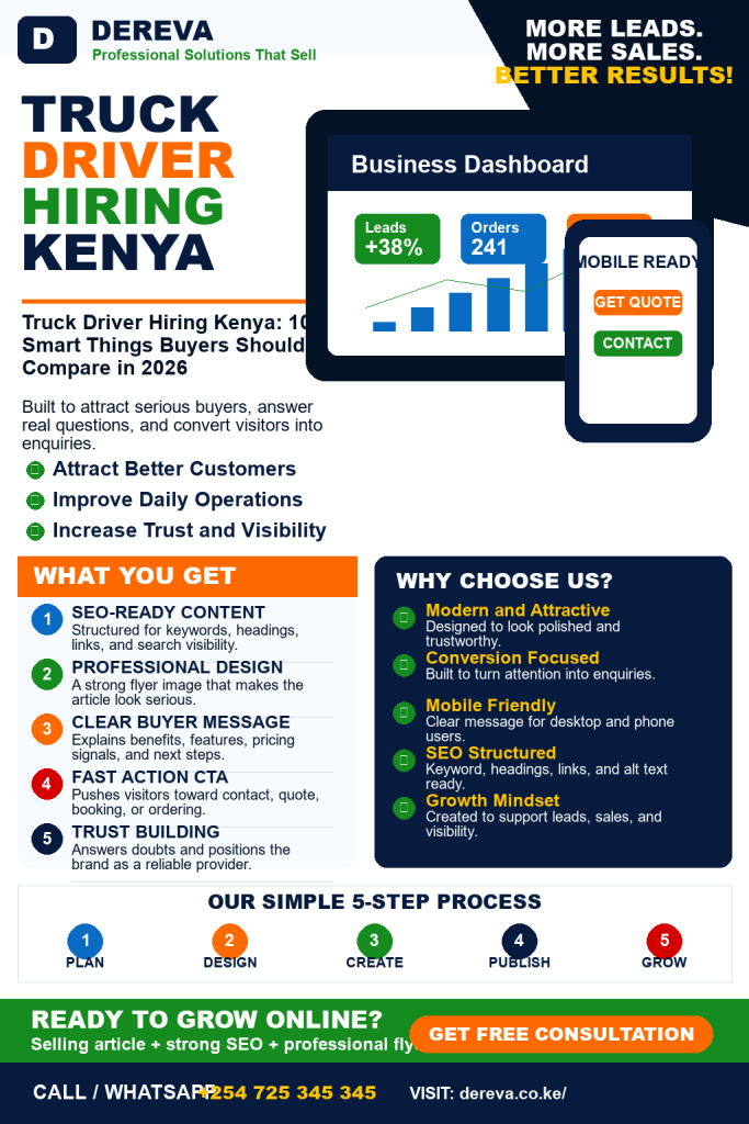 Truck Driver Hiring Kenya: 10 Smart Things Buyers Should Compare in 2026