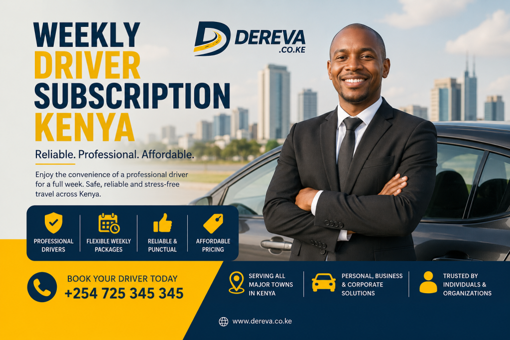 weekly driver subscription Kenya