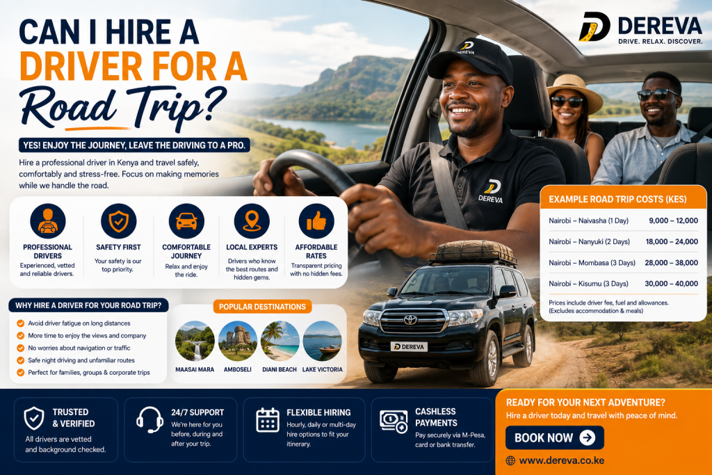 Can I hire a driver for a road trip