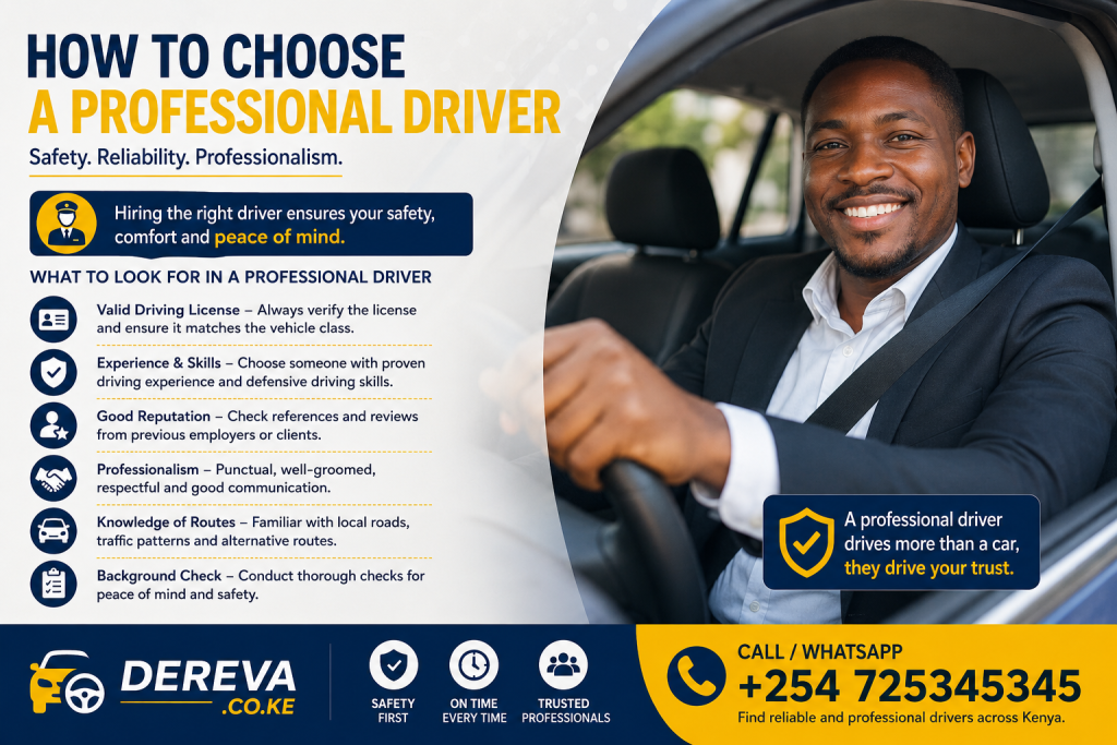how to choose a professional driver