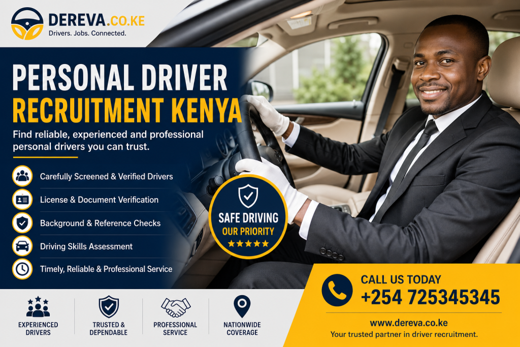 Personal Driver Recruitment Kenya