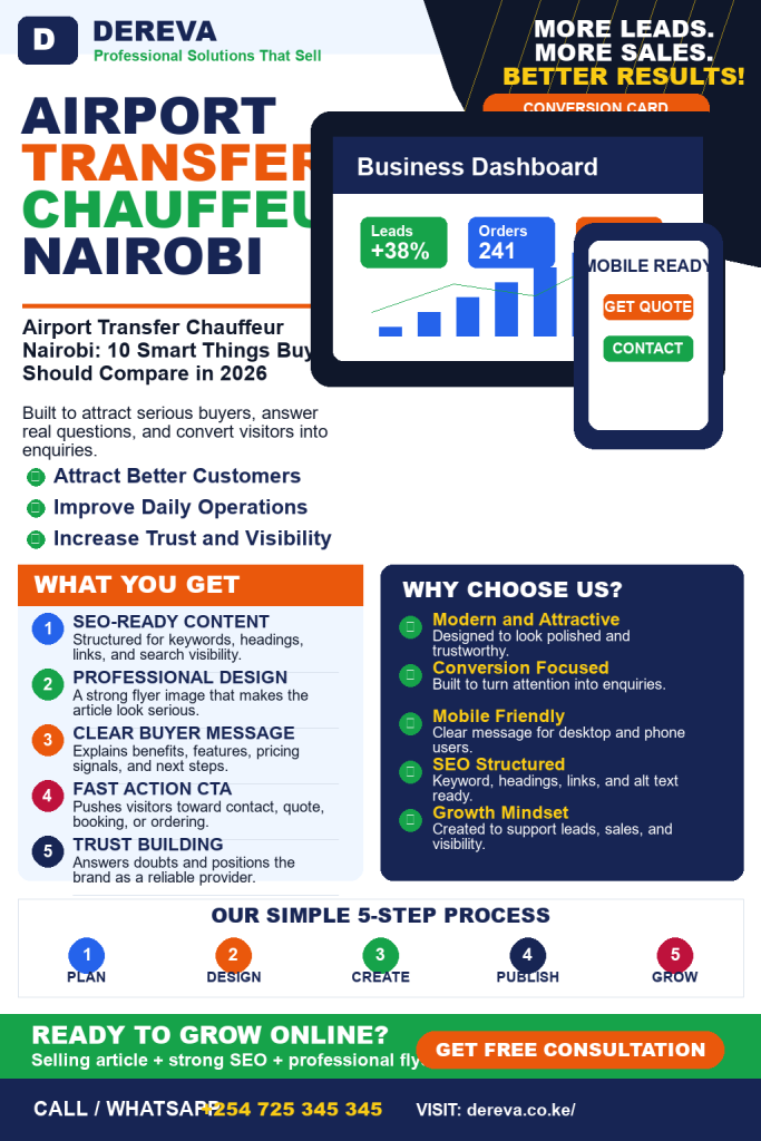 Airport Transfer Chauffeur Nairobi: 10 Smart Things Buyers Should Compare in 2026