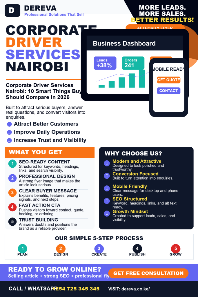 Corporate Driver Services Nairobi: 10 Smart Things Buyers Should Compare in 2026