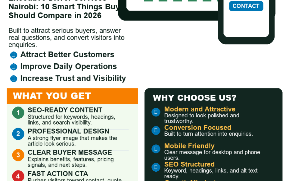 Executive Driver Services Nairobi: 10 Smart Things Buyers Should Compare in 2026