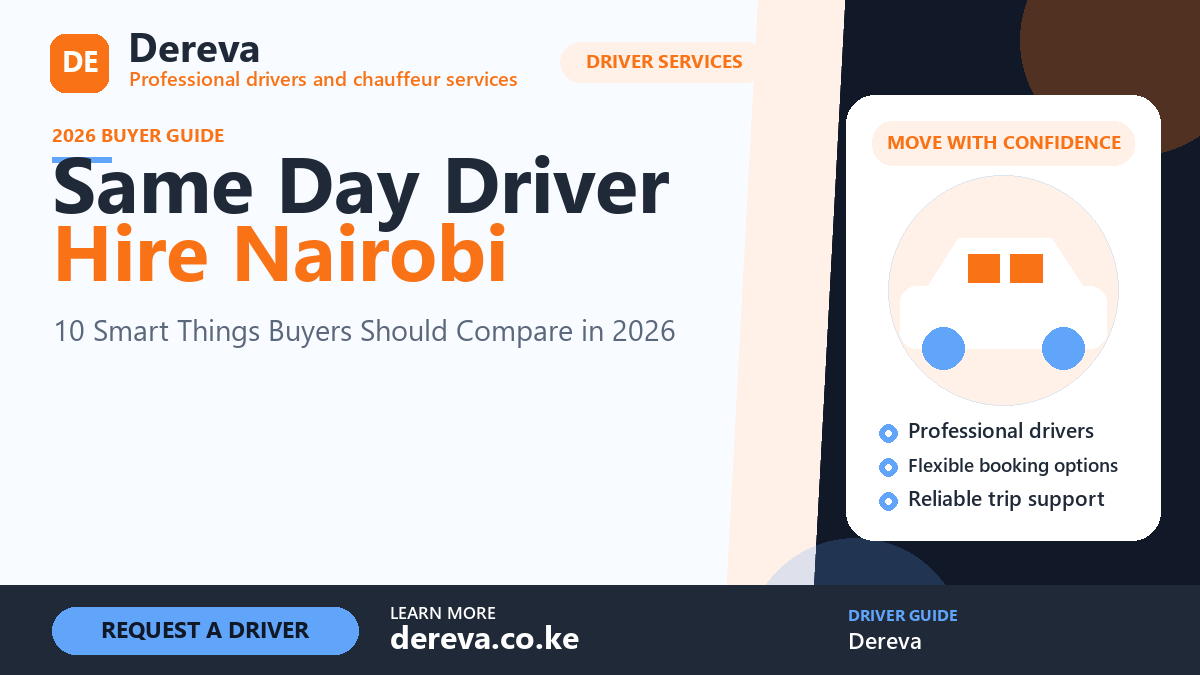Same Day Driver Hire Nairobi by Dereva