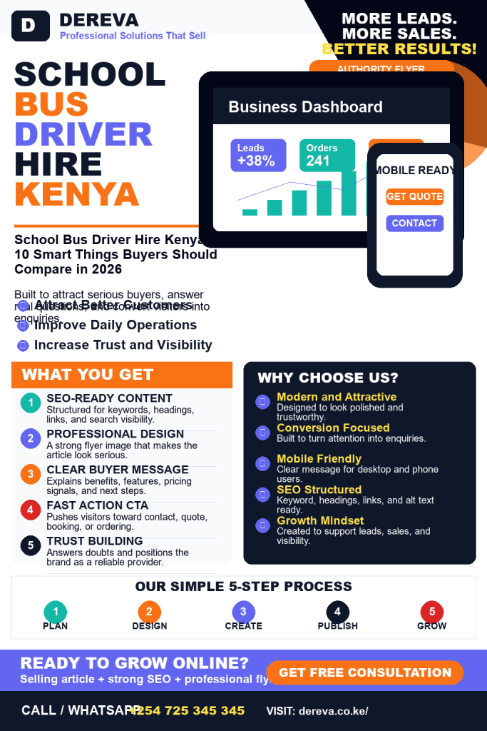 School Bus Driver Hire Kenya: 10 Smart Things Buyers Should Compare in 2026