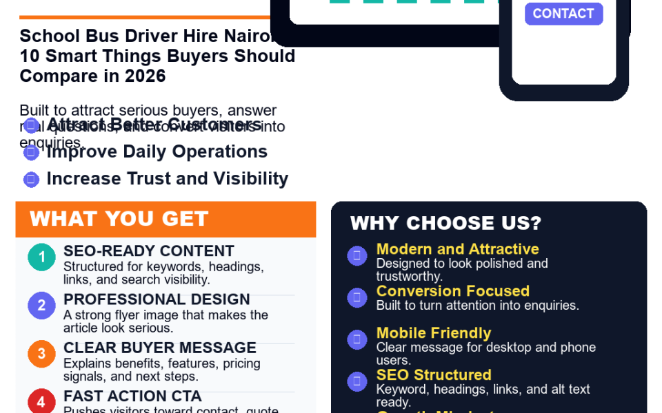 School Bus Driver Hire Nairobi: 10 Smart Things Buyers Should Compare in 2026
