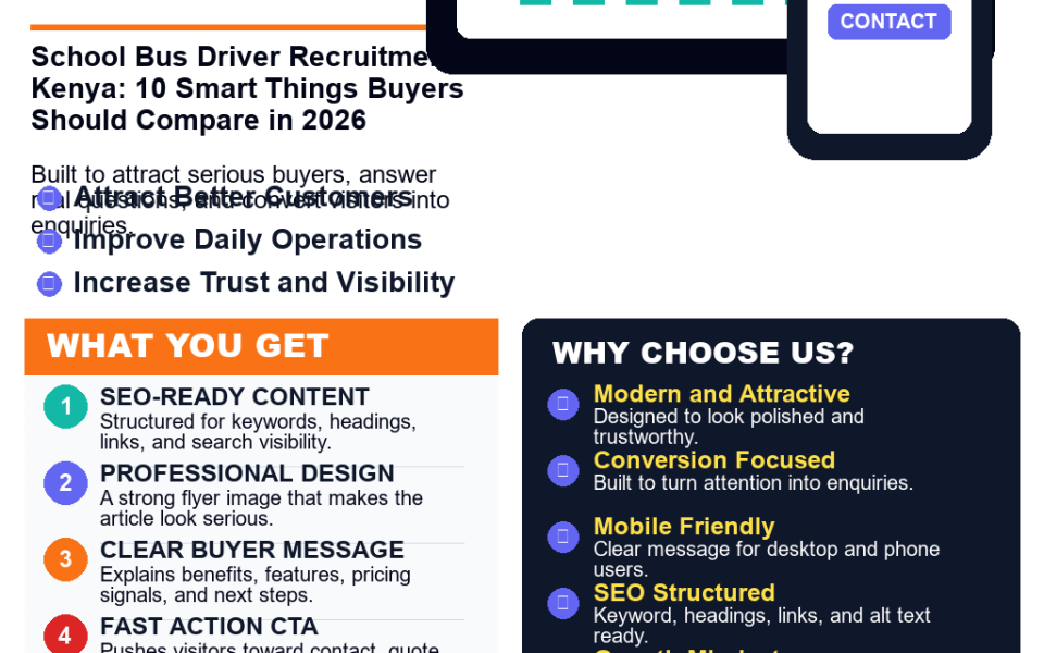 School Bus Driver Recruitment Kenya: 10 Smart Things Buyers Should Compare in 2026