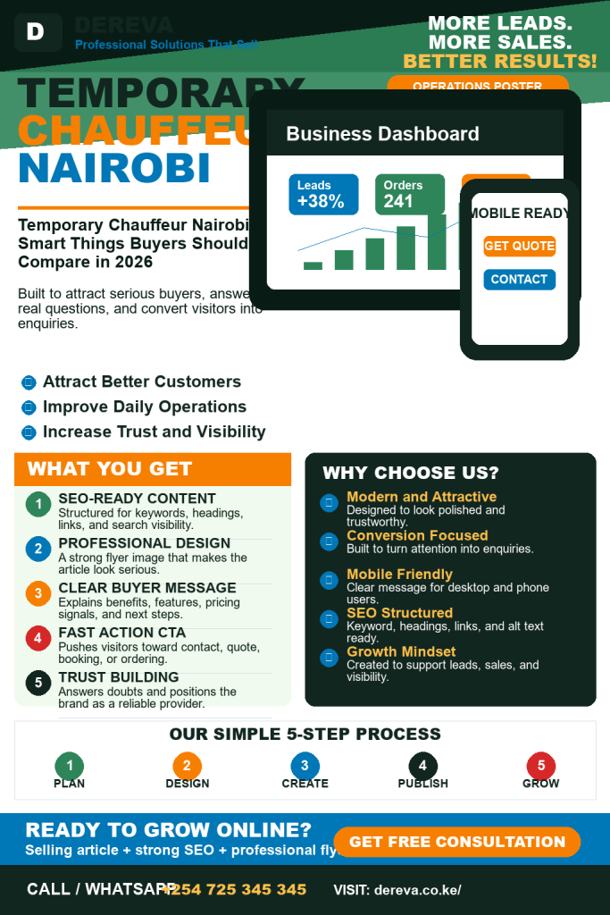 Temporary Chauffeur Nairobi: 10 Smart Things Buyers Should Compare in 2026