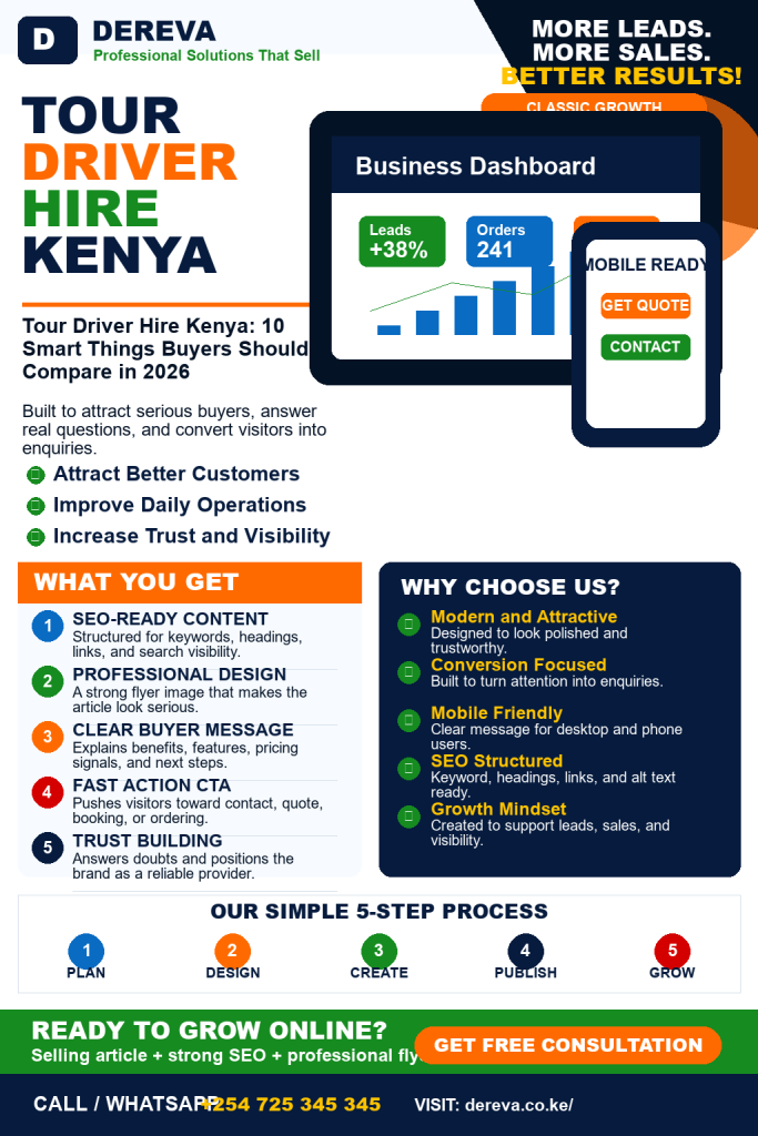 Tour Driver Hire Kenya: 10 Smart Things Buyers Should Compare in 2026