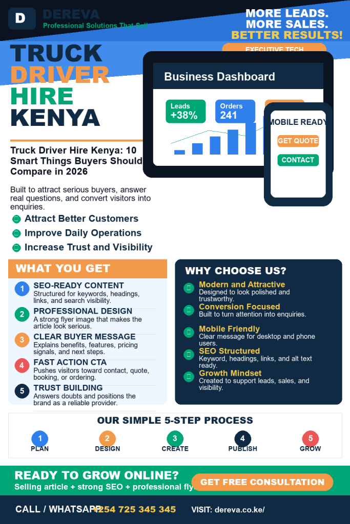 Truck Driver Hire Kenya: 10 Smart Things Buyers Should Compare in 2026