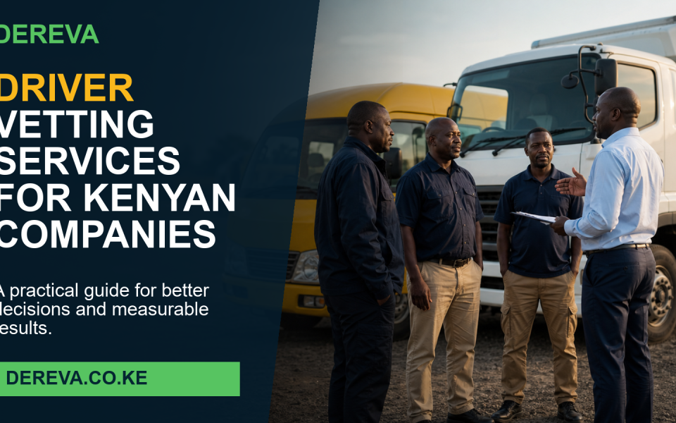 Driver Vetting Services for Kenyan Companies: 10 Smart Things Buyers Should Compare in 2026