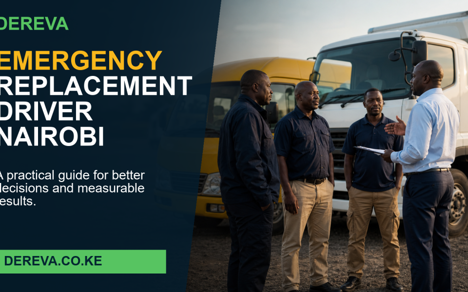 Emergency Replacement Driver Nairobi: 10 Smart Things Buyers Should Compare in 2026