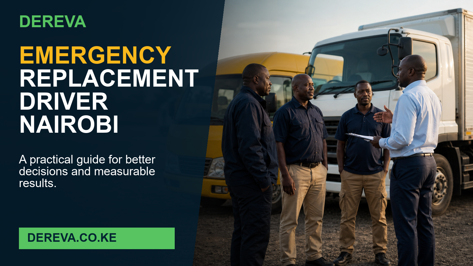 Emergency Replacement Driver Nairobi