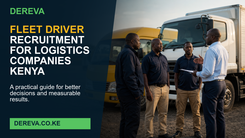 Fleet Driver Recruitment for Logistics Companies Kenya: 10 Smart Things Buyers Should Compare in 2026