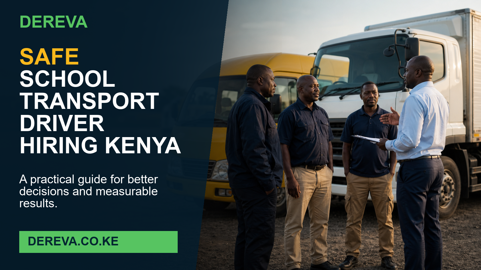 Safe School Transport Driver Hiring Kenya